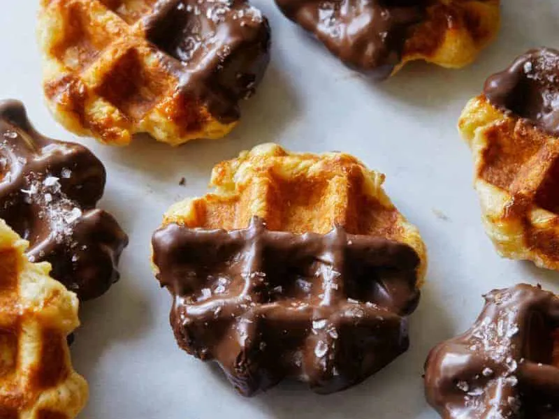 Chocolate covered waffle