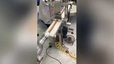 P307 Protein Bar Extrusion Machine with Rotary Flour Coating Machine for Making Coconut Coated Nut Ball at Saudi Arabia Customer's Plant in 2023